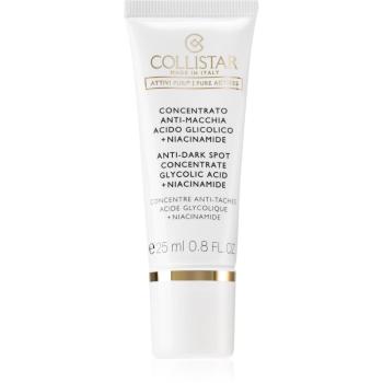 Collistar Attivi Puri Anti-Dark Spot Concentrate Glycolic Acid + Niacinamide pleťová emulze proti pigmentovým skvrnám 25 ml