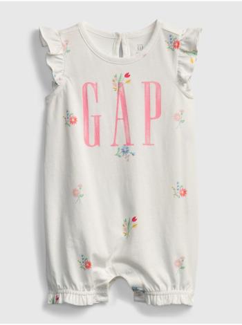 Bílé holčičí baby body GAP Logo shorty