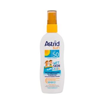 Astrid Sun Kids Wet Skin Transparent Spray SPF50 150 ml opalovací přípravek na tělo pro děti na všechny typy pleti