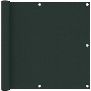 Balkónová zástěna tmavě zelená 90×500 cm oxfordská látka 135002 (135002)