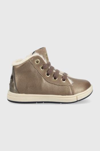 Dětské sneakers boty Geox Trottola šedá barva