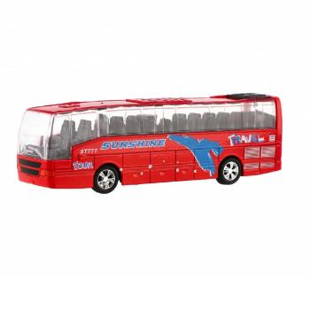 Kovovy turistický autobus CityBus - červená