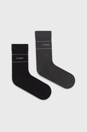 Ponožky Wrangler (2-pak) pánské, šedá barva