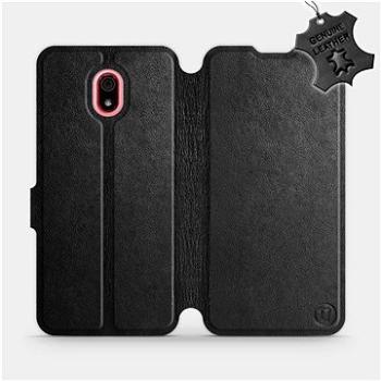 Flip pouzdro na mobil Xiaomi Redmi 8a - Černé - kožené - Black Leather (5903516078363)