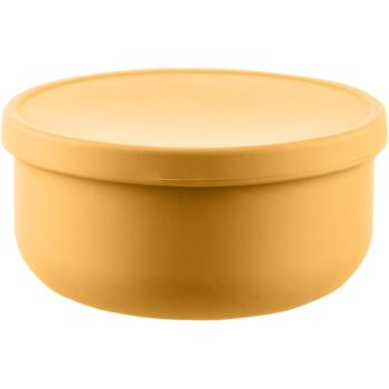 Zopa Silicone Bowl with Lid silikonová miska s víčkem Mustard Yellow 1 ks