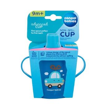 Canpol babies Toys Non-Spill Cup Blue 9m+ 250 ml hrneček pro děti