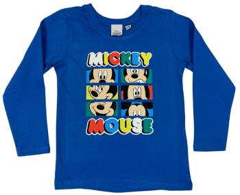 Setino Chlapecké tričko s dlouhým rukávem - Mickey Mouse světle modré Velikost - děti: 92/98