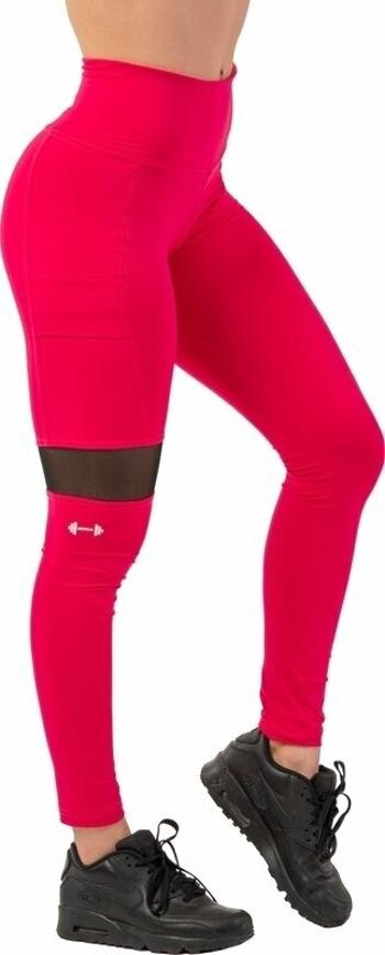 Nebbia Sporty Smart Pocket High-Waist Leggings Pink L Fitness kalhoty