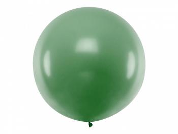 PartyDeco Kulatý latexový Jumbo balón 1 m - tmavě zelený