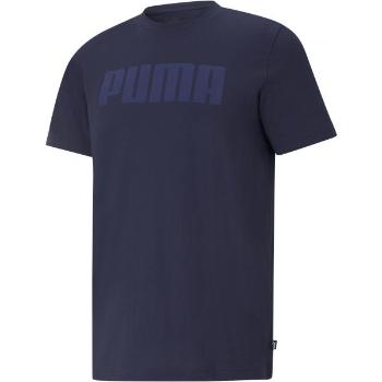 Puma MODERN BASIC TEE Pánské triko, tmavě modrá, velikost S
