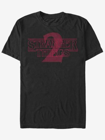 ZOOT.Fan Netflix Stranger Things 2 Logo Triko Černá