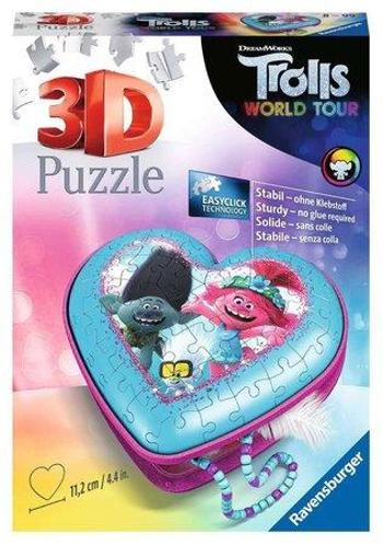 RAVENSBURGER 3D puzzle Srdce Trollové 54 dílků