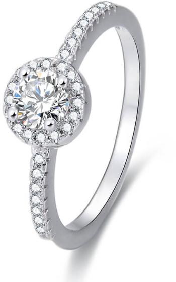 Beneto Stříbrný prsten s krystaly AGG194 54 mm
