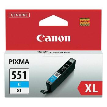 CANON CLI-551-C XL C - originální cartridge, azurová, 11ml