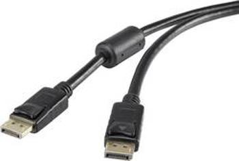 Kabel pro DisplayPort Renkforce [1x zástrčka DisplayPort - 1x zástrčka DisplayPort], 10.00 m, černá