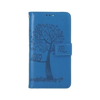 TopQ Pouzdro iPhone 13 knížkové Modrý strom sovičky 66364 (Sun-66364)