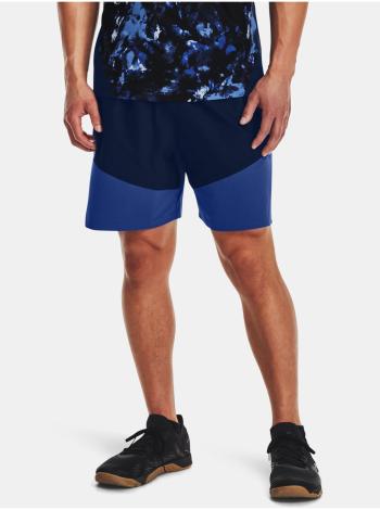 Kraťasy Under Armour Knit Woven Hybrid Shorts - tmavě modrá