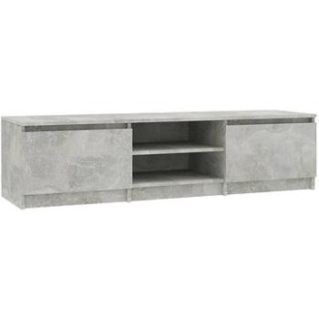 TV stolek betonově šedý 140x40x35,5 cm dřevotříska (800652)