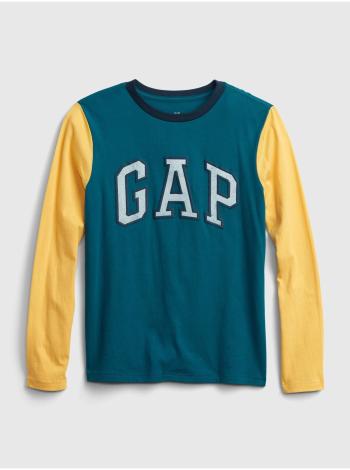 Žluté klučičí tričko GAP Logo long sleeve