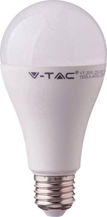 LED žárovka V-TAC VT-215 230 V, E27, 15 W = 85 W, neutrální bílá, A+ (A++ - E), tvar žárovky, 1 ks