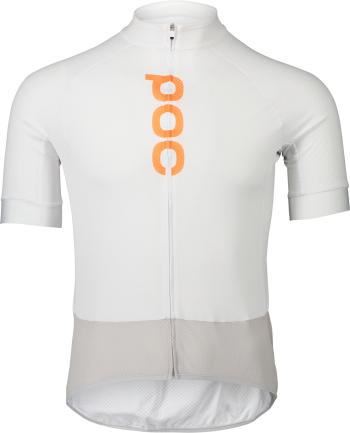 POC M's Essential Road Logo Jersey - hydrogen white/granite grey S