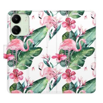 Flipové pouzdro iSaprio - Flamingos Pattern - Xiaomi Redmi 13C