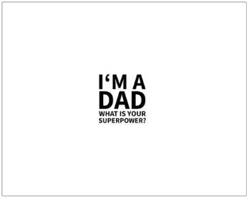 Dárkový balící papír I'm a dad, what is your superpow