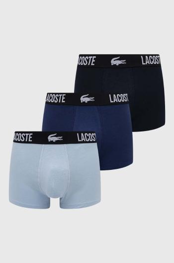 Boxerky Lacoste 3-pack pánské, tmavomodrá barva