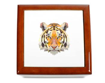 Dřevěná krabička Tygr