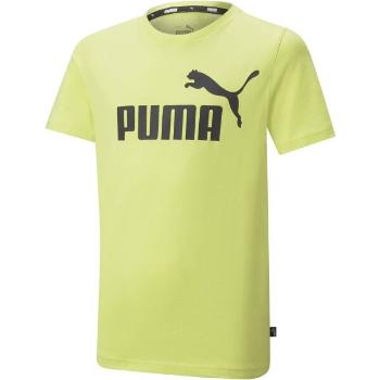 Puma ESS LOGO TEE B Chlapecké triko, světle zelená, velikost 128