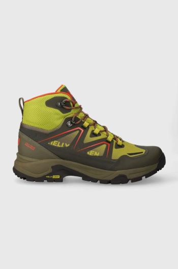 Boty Helly Hansen CASCADE MID pánské, zelená barva