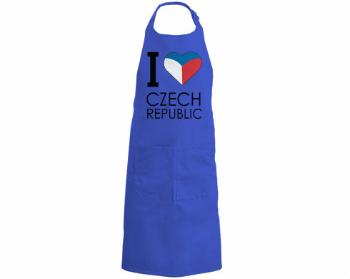 Kuchyňská zástěra I love Czech republic