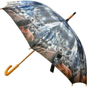 Šedý deštník s jeleny Winter Deer - Ø105*88cm BBPWHT