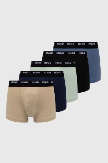 Boxerky HUGO 5-pack pánské, černá barva, 50479944