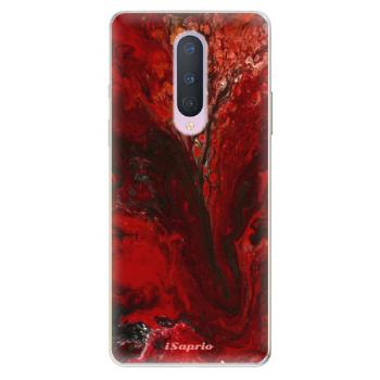 Odolné silikonové pouzdro iSaprio - RedMarble 17 - OnePlus 8