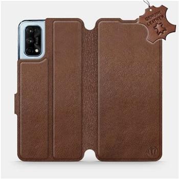 Flipové pouzdro na mobil Realme 7 Pro - Hnědé - kožené -  Brown Leather (5903516586400)