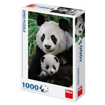 DINO Panda s mládětem 1000 dílků