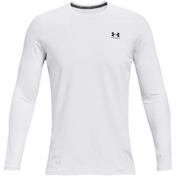 Under Armour CG ARMOUR FITTED CREW Pánské triko, bílá, velikost XL