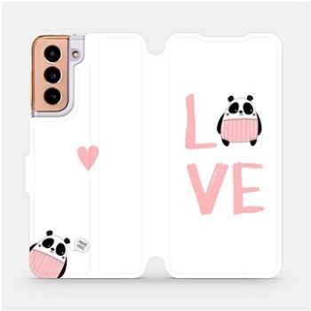 Flipové pouzdro na mobil Samsung Galaxy S21 5G - MH09S Panda LOVE (5903516617135)