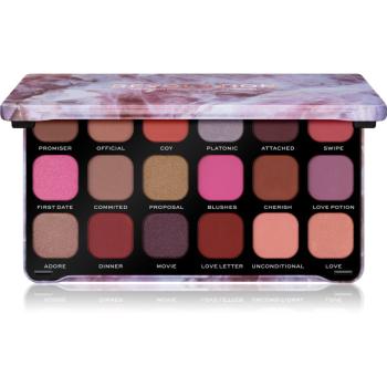 Makeup Revolution Forever Flawless paleta očních stínů odstín Unconditional Love 18 x 1.1 g