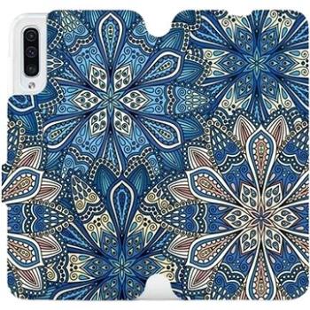 Flipové pouzdro na mobil Samsung Galaxy A50 - V108P Modré mandala květy (5903226860753)