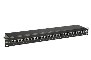 Patch panel  SX24-5E-STP-BK 24 x RJ45 CAT5E STP černý 1U, SX24-5E-STP-BK