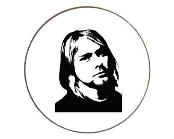 Magnet kulatý kov Kurt Cobain
