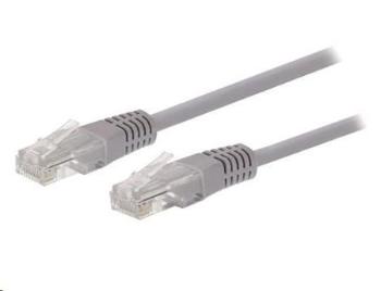 Kabel C-TECH patchcord Cat5e, UTP, šedý, 1, 5m