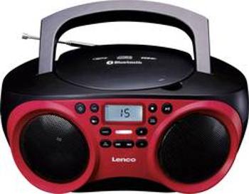 CD-rádio Lenco SCD-501, AUX, Bluetooth, CD, USB, červená, černá