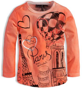 Kojenecké dívčí triko DIRKJE MON AMOUR PARIS oranžové Velikost: 68