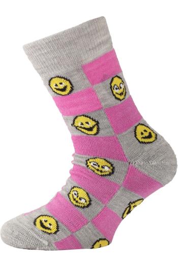 Lasting dětské merino ponožky TJE růžové Velikost: (24-28) XXS ponožky