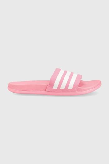 Dětské pantofle adidas ADILETTE COMFORT K růžová barva