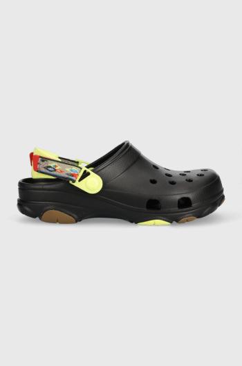 Pantofle Crocs Classic All Terrain Ikat Clog pánské, černá barva, 208049