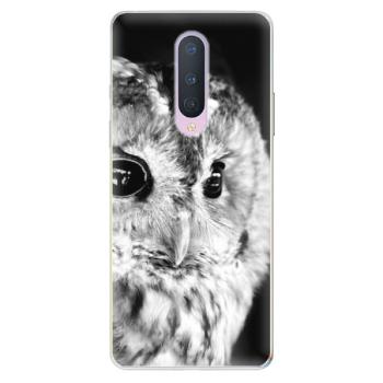 Odolné silikonové pouzdro iSaprio - BW Owl - OnePlus 8